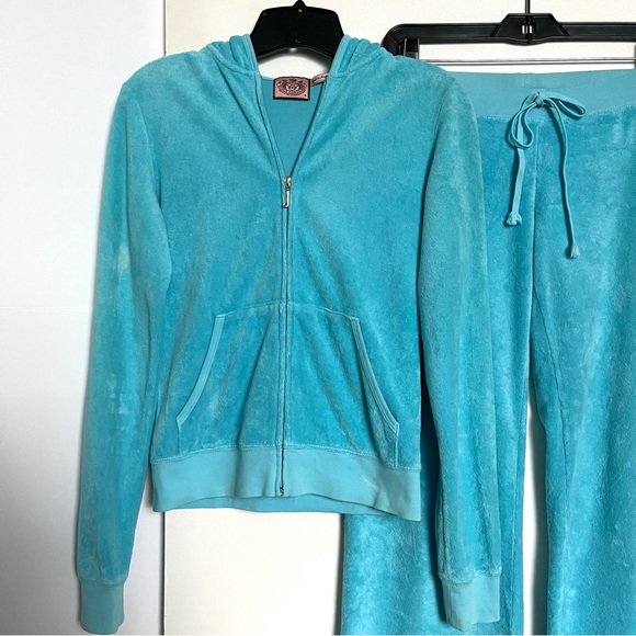 Vintage Y2K Juicy Couture blue velour tracksuit - Picture 16 of 16